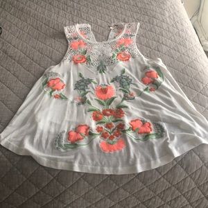 Free People Flower Power top size small